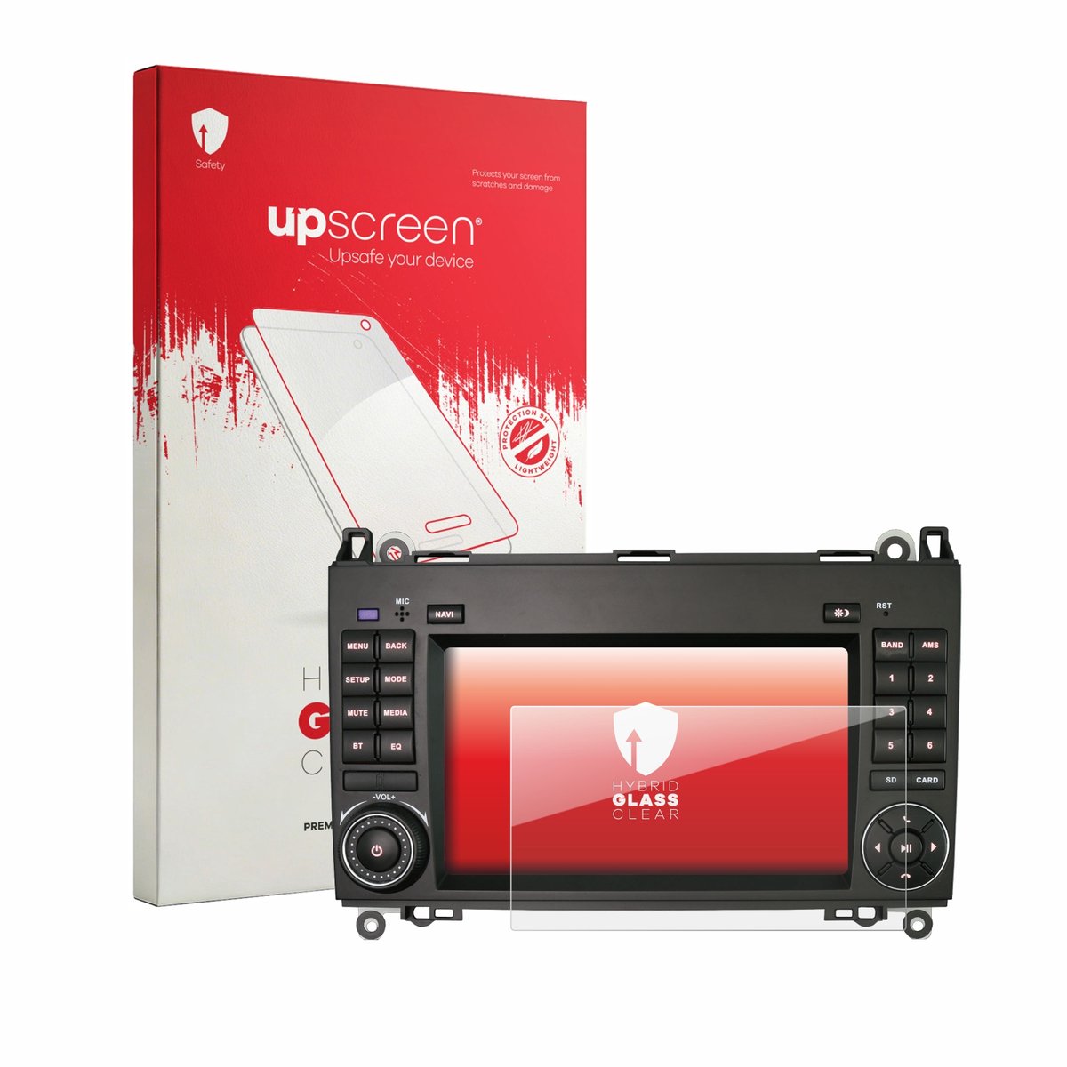upscreen - Screenprotector voor Erisin ES5572B 7" - Folie Beschermfolie Beschermglas transparant