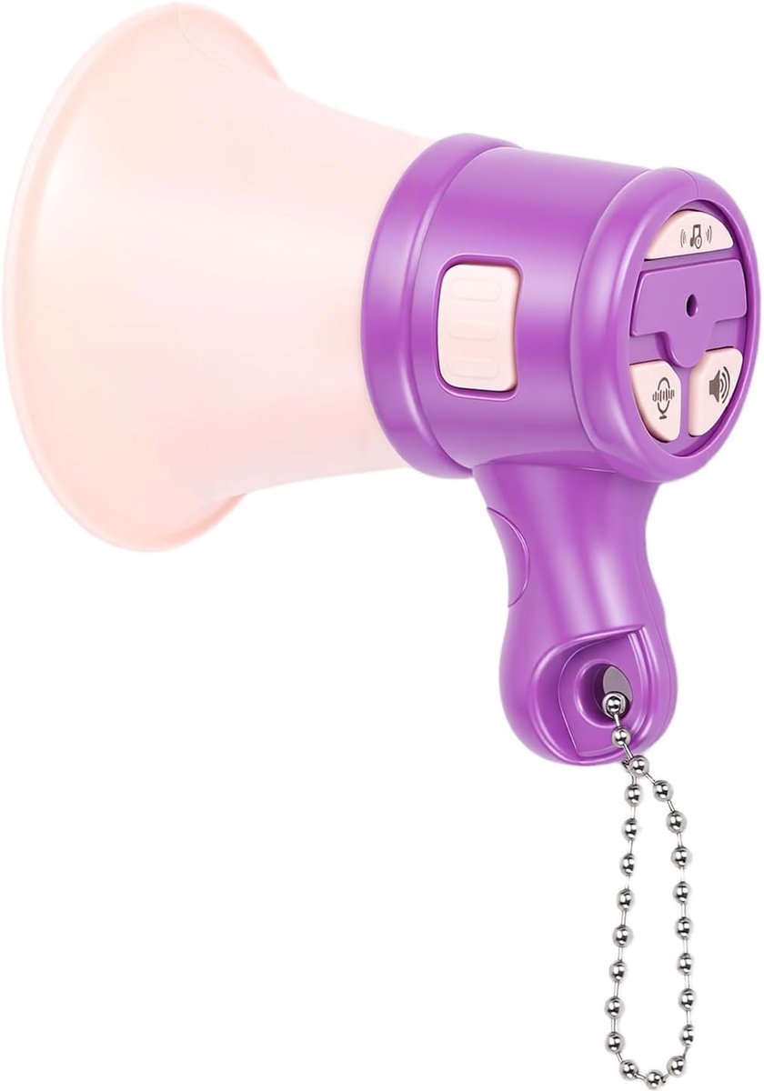 Mini megaphone met opnamefunctie - draagbaar handspeaker - krachtige geluid - ideaal voor buitenactiviteiten - ShopVlot