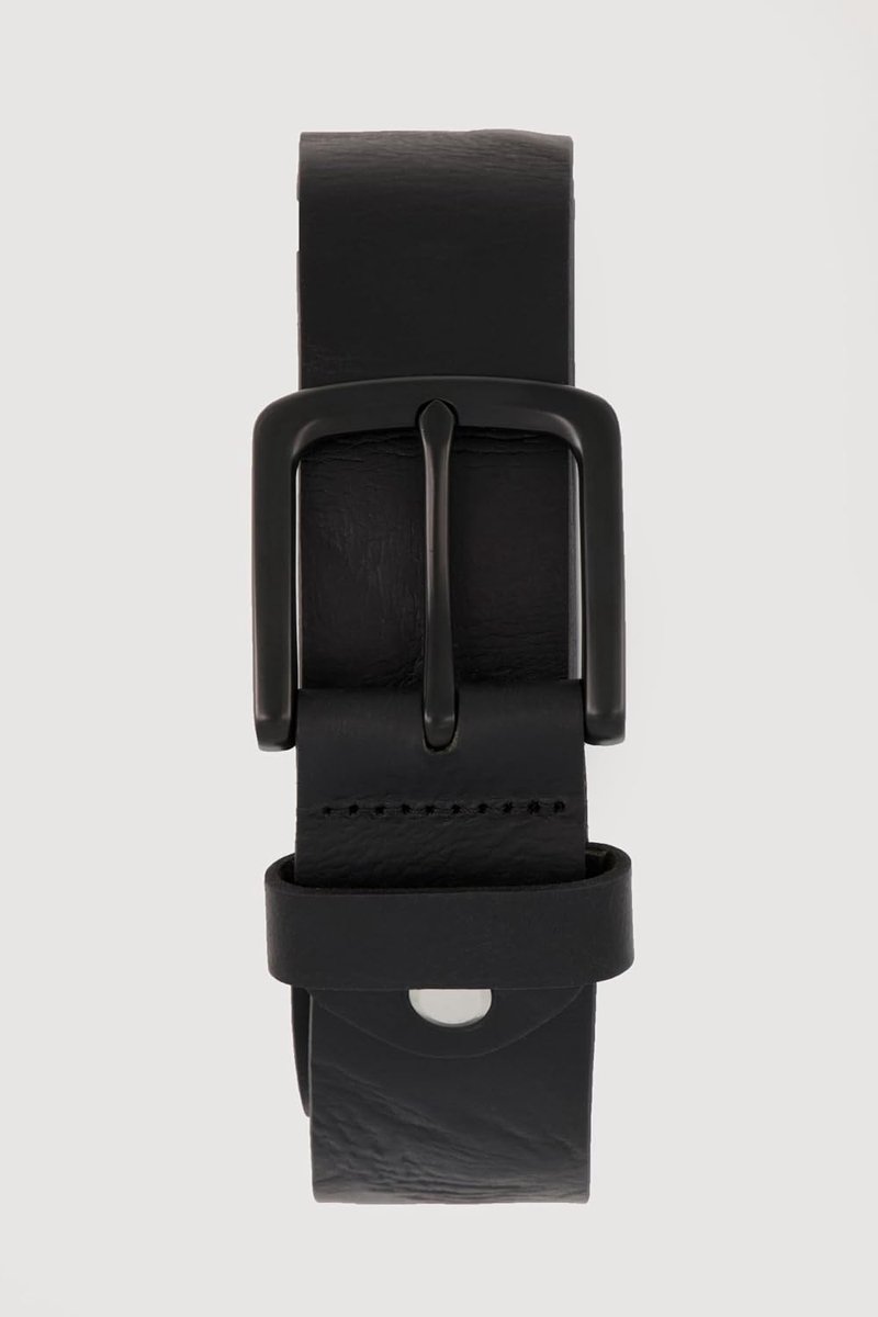 1880 Lederen riem, metalen sluiting, 4 cm breed heren Riem