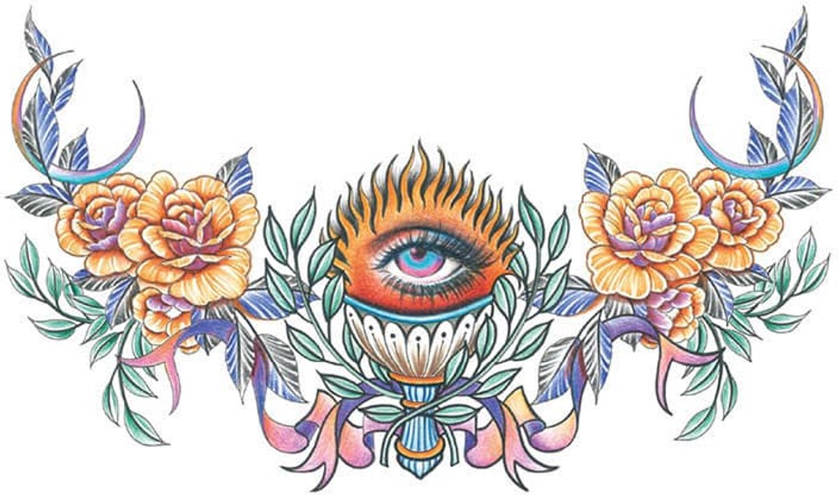 Tijdelijke tattoo alziend oog 3 dagen