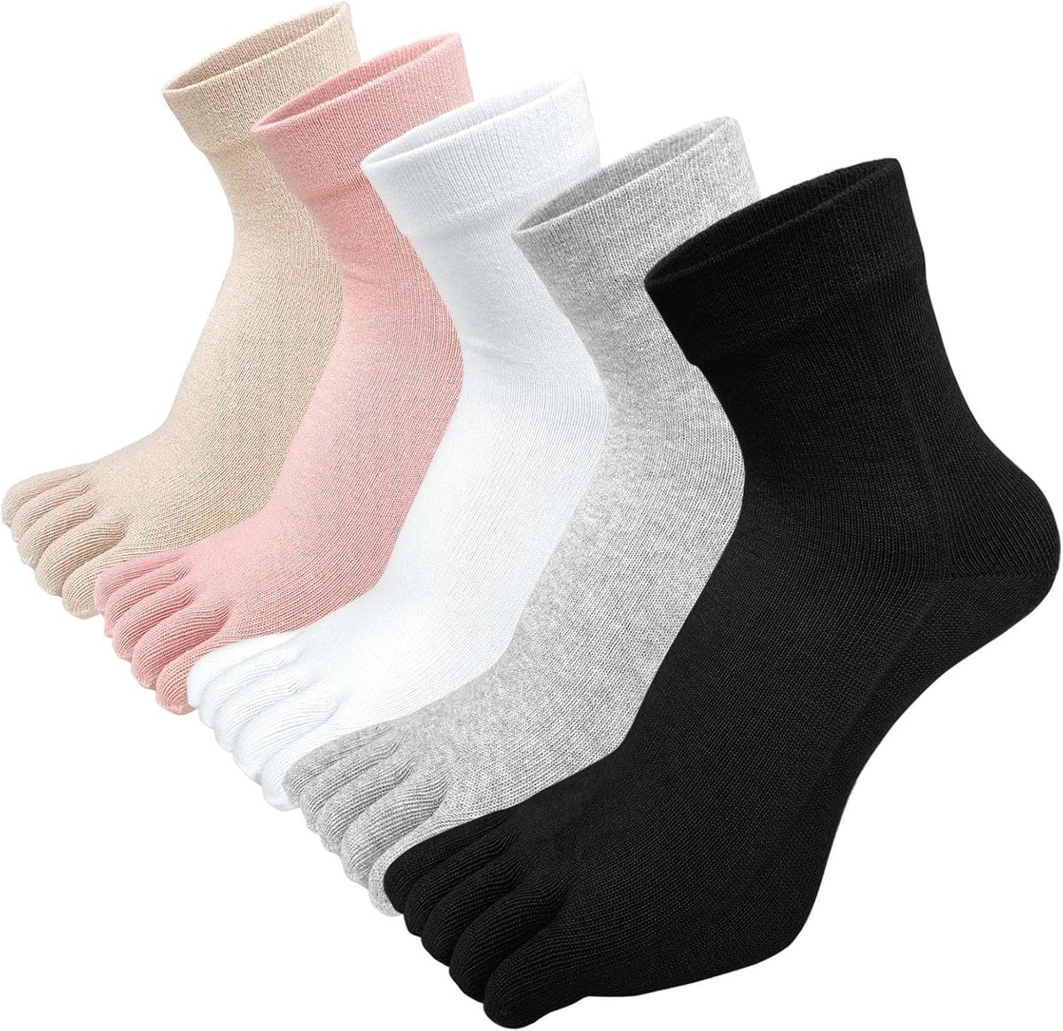 Sokken Dames Fantasie Kleuren Leuke Sokken, Vrolijke Gekleurde Sokken Dames Kerst Sokken met Dieren Motief, 5 paar