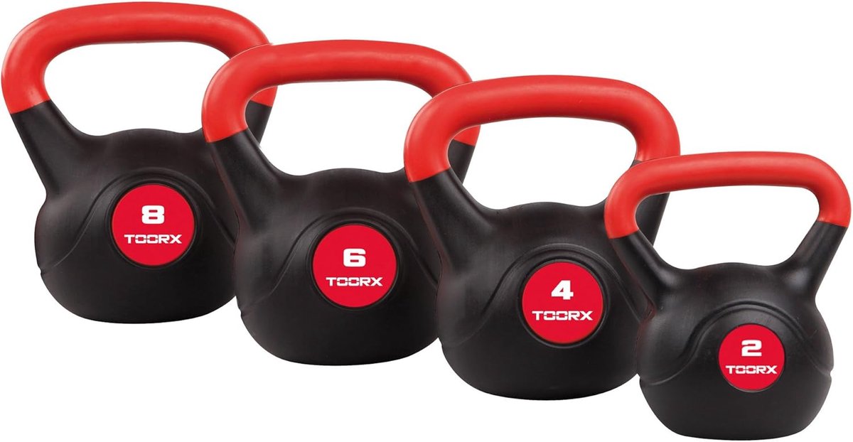 Kettlebell 6 kg - PVC - robuust ontwerp - ideaal voor krachttraining - SnelShoppen