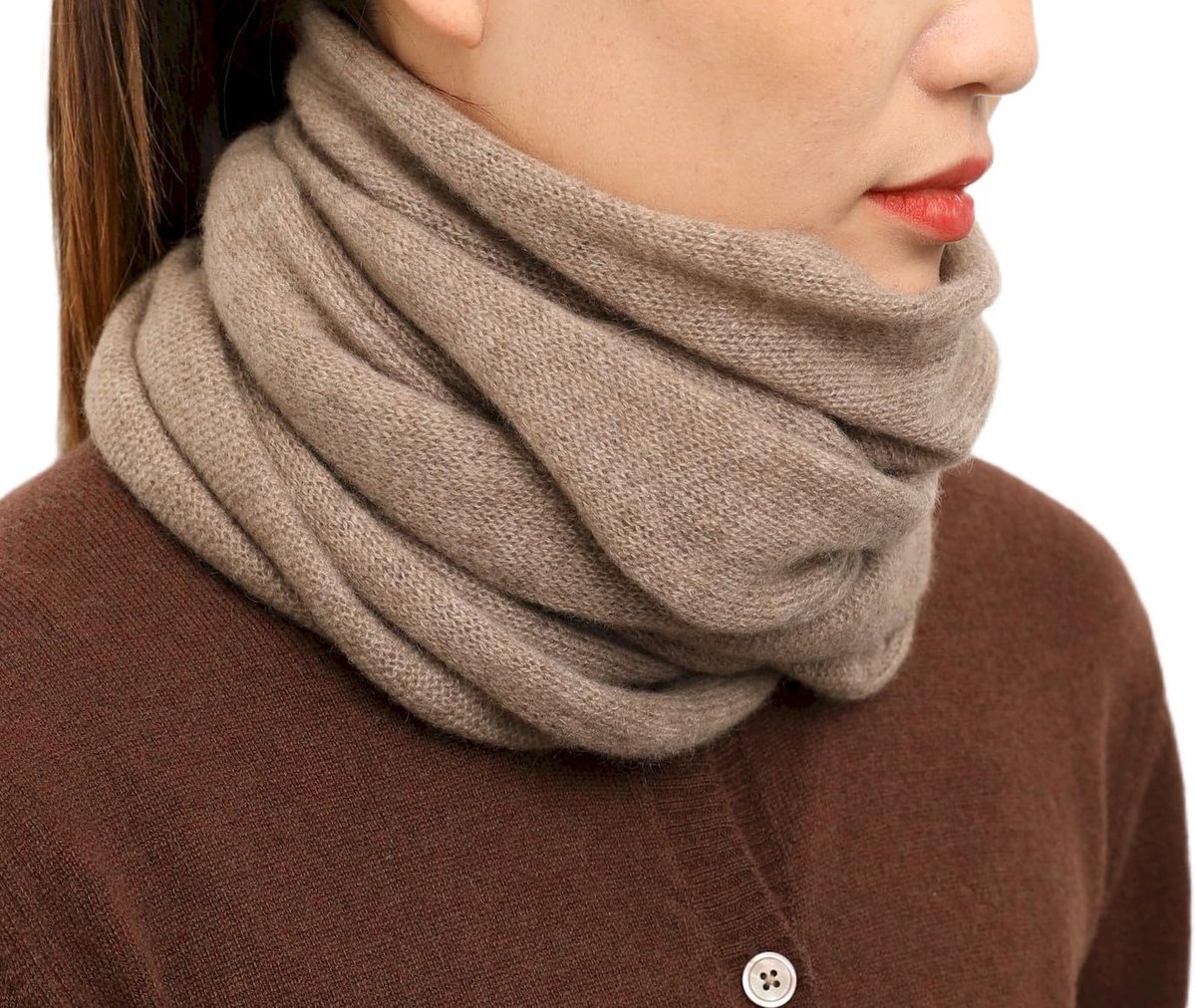 100% kasjmier wol unisex loop sjaal kasjmier ronde sjaal gebreide sjaal winter ronde halsdoek dames heren colsjaal