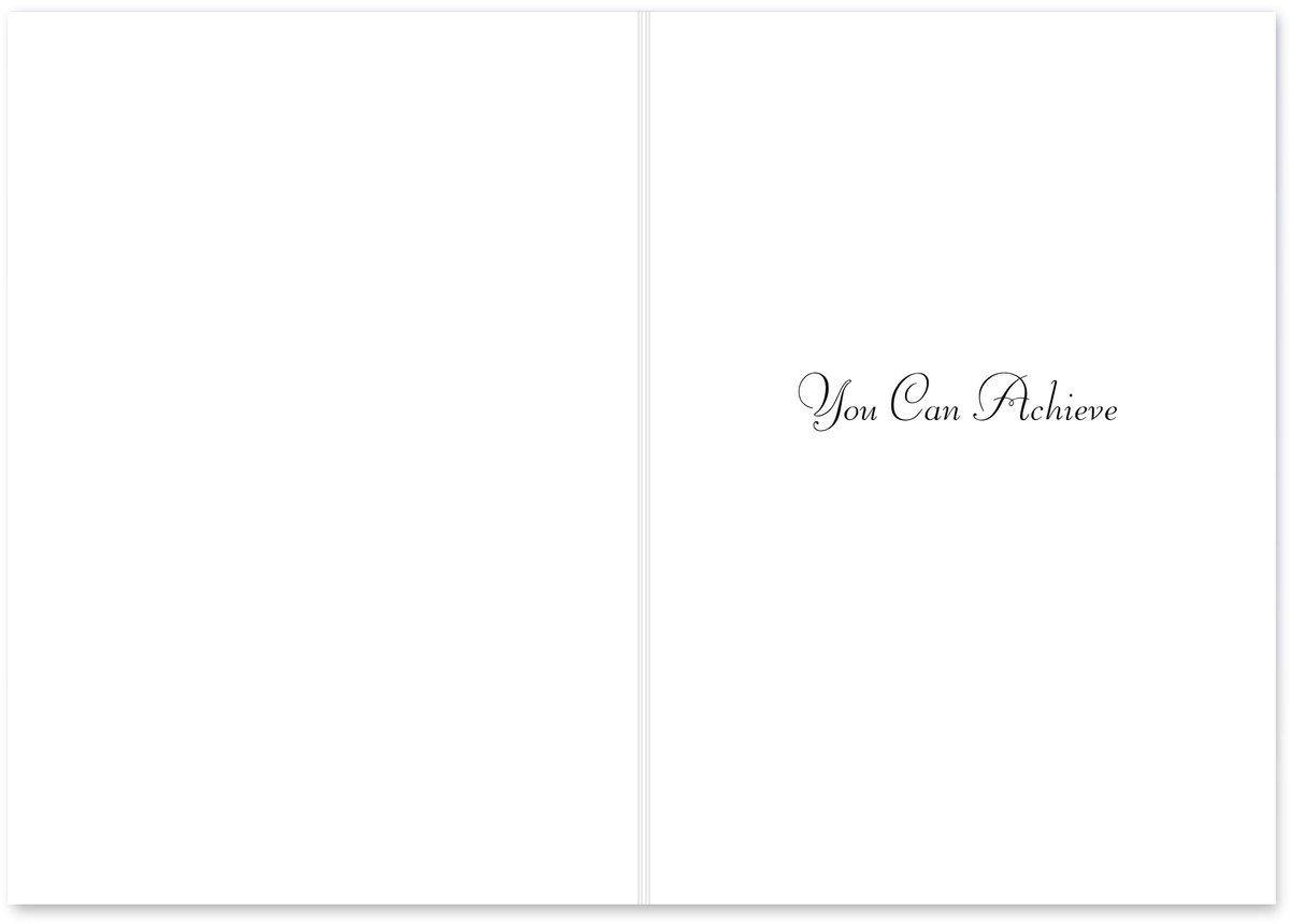 Motivationele groeten kaarten 5 x 7 inch - luxe ontwerp - inspirerende boodschap - perfect voor aanmoediging - SnelShoppen