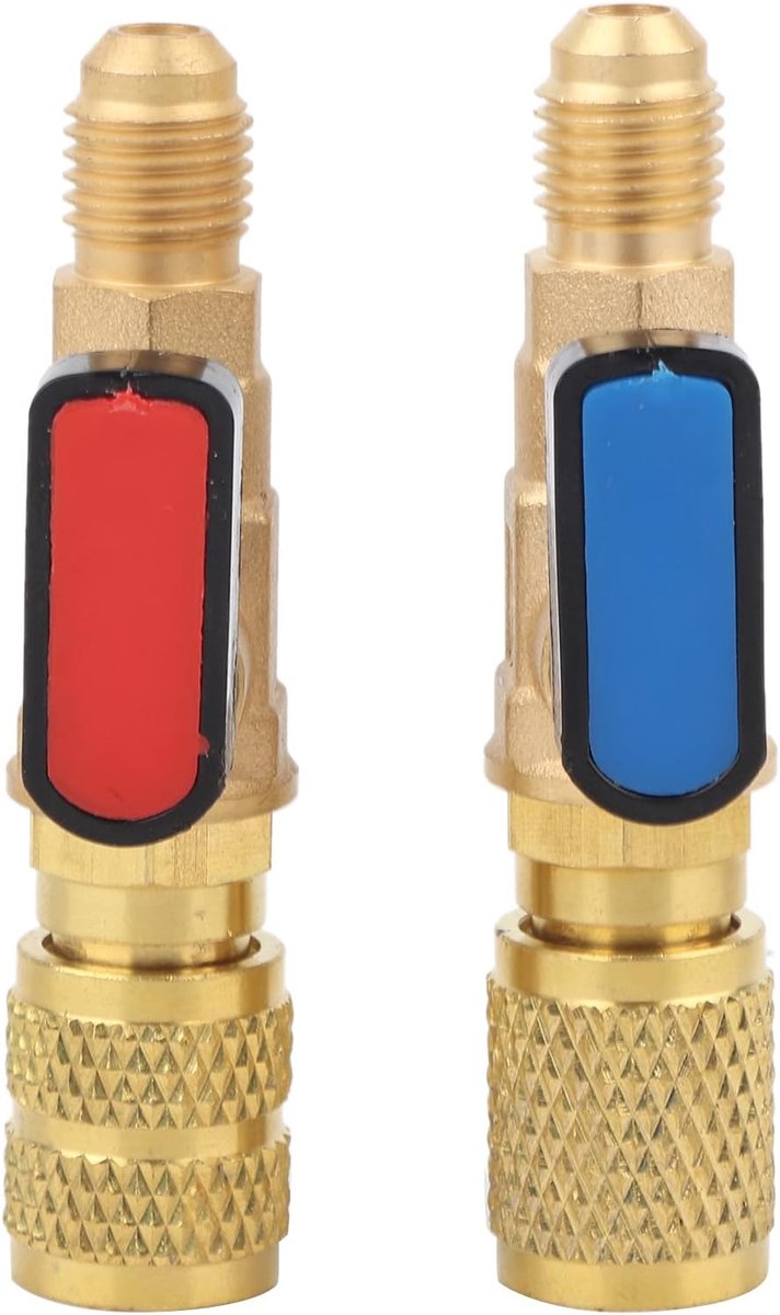Airconditioning Laadslangadapter Kogelkraan R22 R410A HVAC Messing ABS