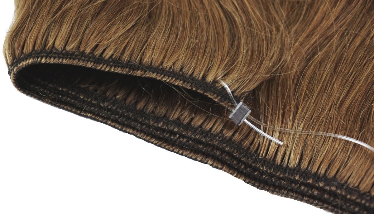 Flip-in haarverlenging 40 cm, 90g, ombre zwart-zilver-blond, merkloos