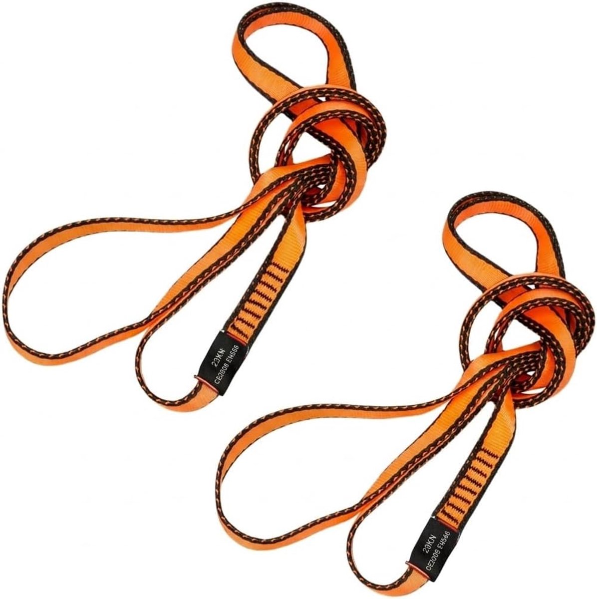 Klimlussen set van 2 - 22 kN - CE-gecertificeerd nylon - ideaal voor yoga en reddingswerk - ShopVlot