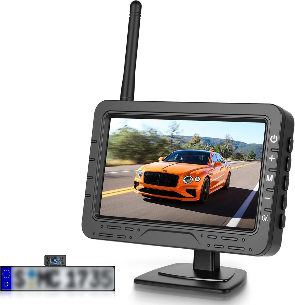 Draadloze 4.3" TN Monitor - IP68 Waterdicht - Brede Hoek Nachtzicht - Voor Auto, Bus, Vrachtwagen - ShopVlot