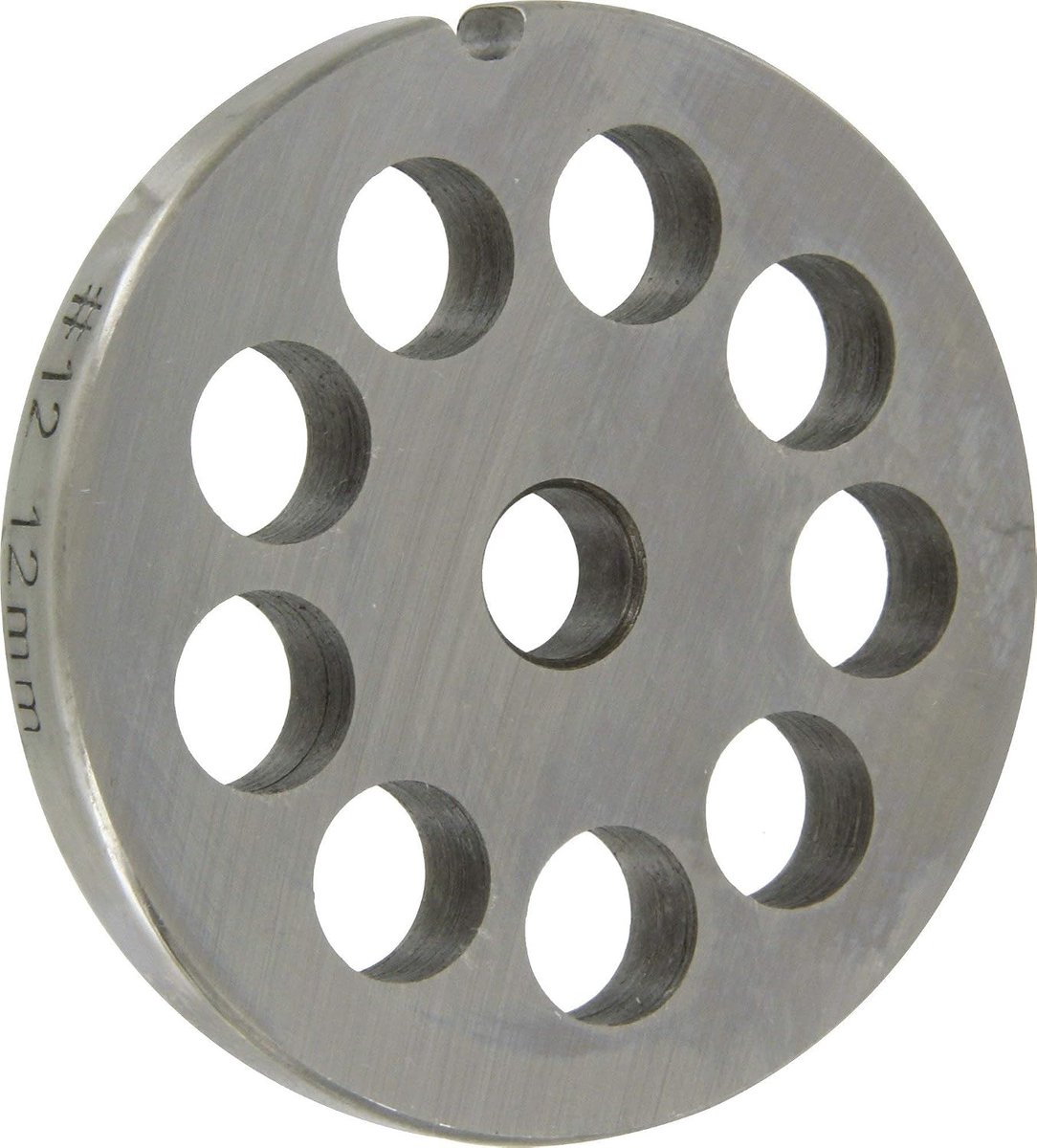 Perforatieschijf no. 12 - voor vleesmolen - 12 mm dik - ideaal voor vleesverwerking - ShopVlot