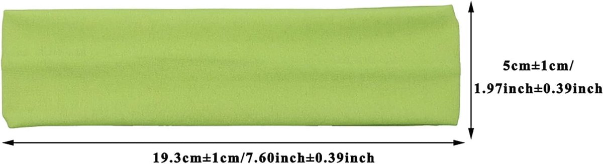 Sporthoofdbanden 19 stuks - elastisch en antislip - kleurrijk sponsmateriaal - ideaal voor fitness - ShopVlot
