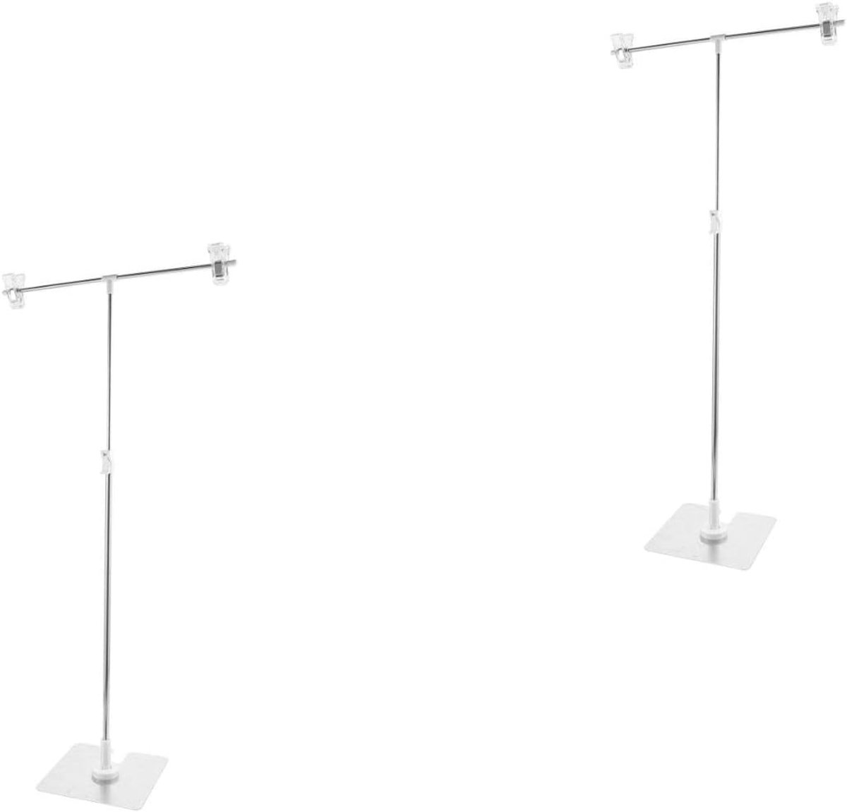 Achtergrondhouder mini 2pcs - metalen achtergrondsteun - compact en draagbaar - ideaal voor productfotografie - ShopVlot