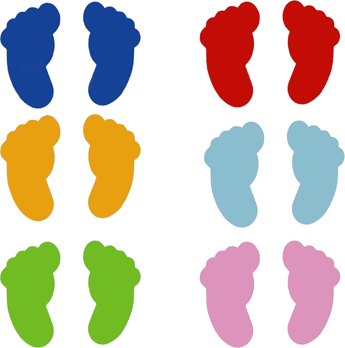 Vloerstickers voetafdrukken - zelfklevend - waterbestendig - ideaal voor evenementen - ShopVlot