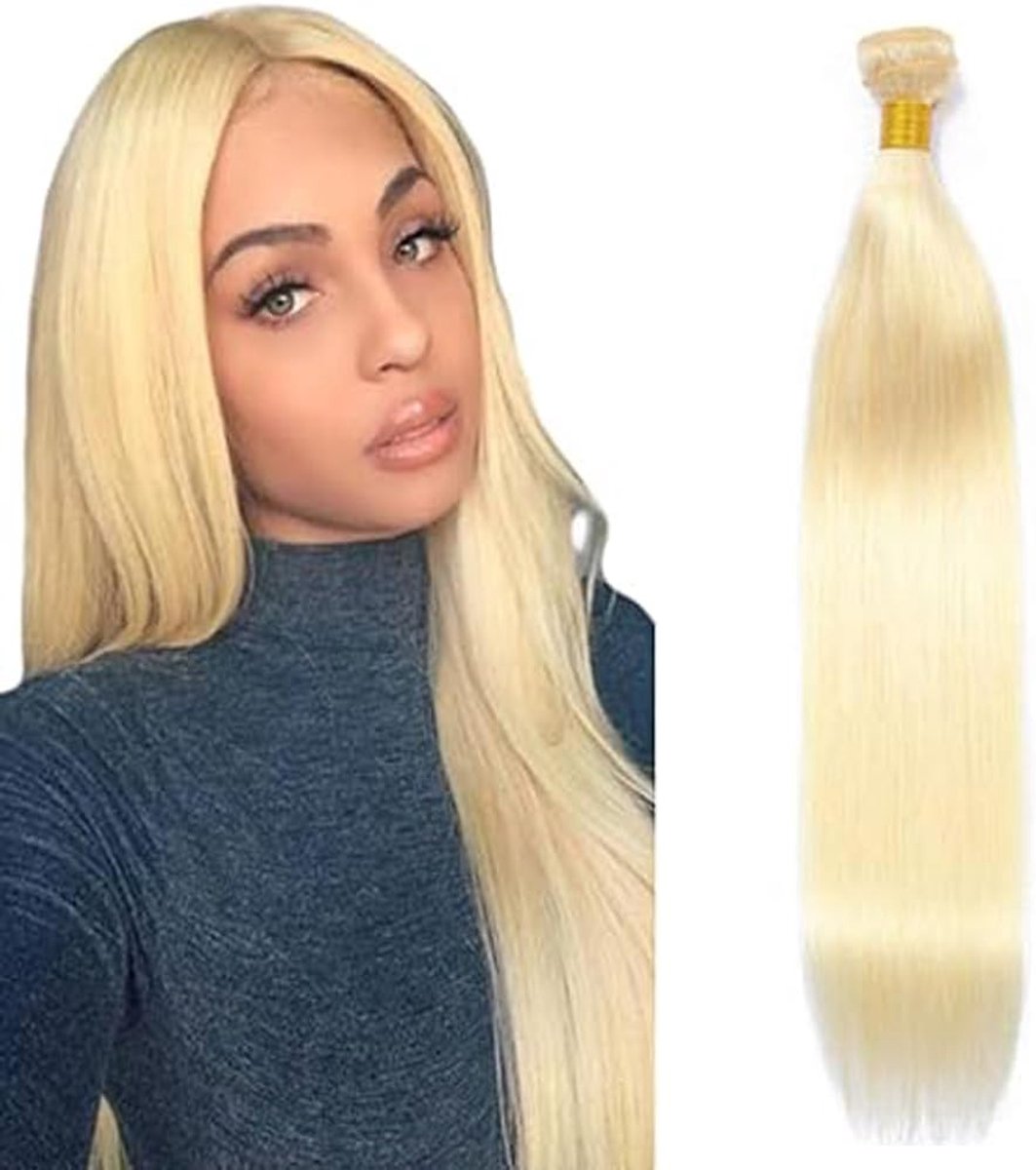 Human Hair Bundles 22 Inch - #613 Blonde - Double Weft Remy Haar - Tangle-vrij en laag verlies - ShopVlot