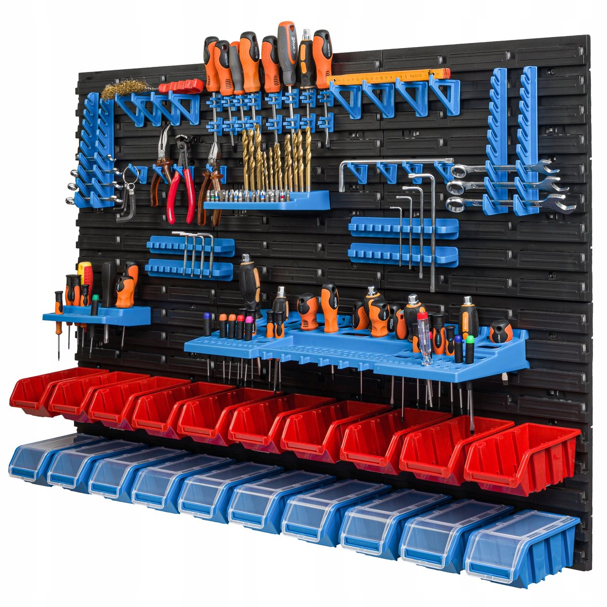 Werkplaatsbord Gereedschap 115x78cm met 20 Bakken