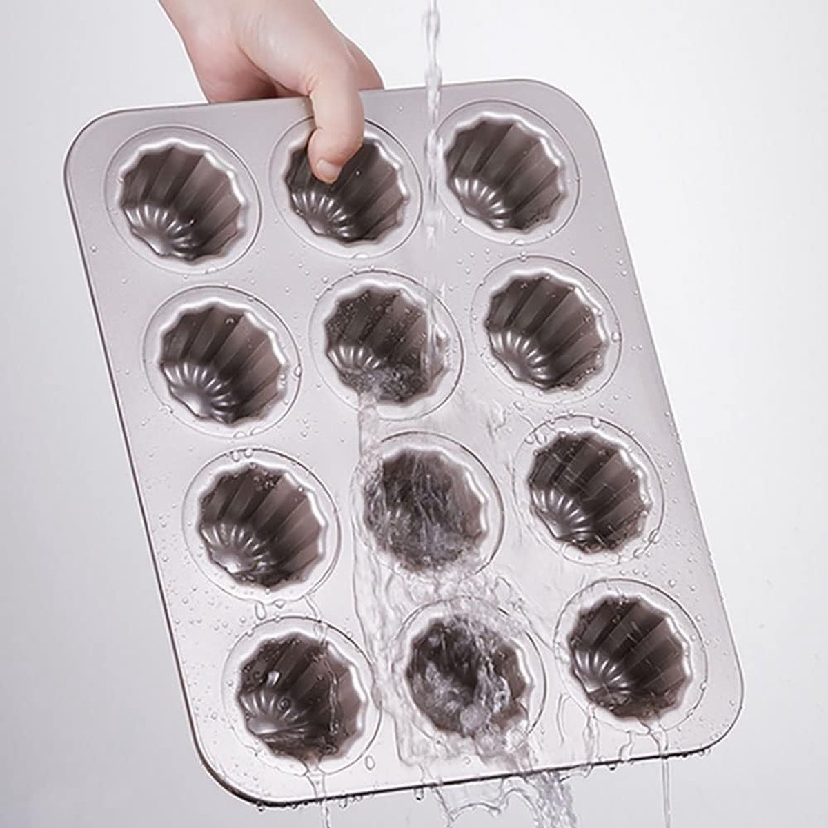 Cannelés bakvorm 12 cups - mini broodpan - niet-plakkerig - ideaal voor cupcakes - ShopVlot