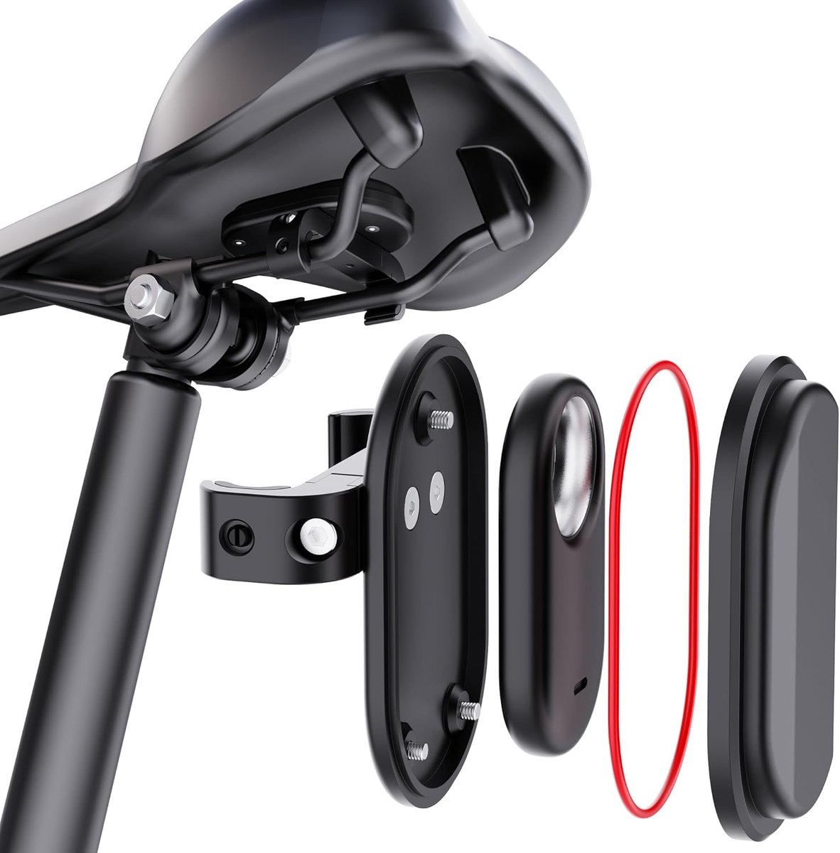 Fietshouder voor Samsung Smart Tag 2, houder, verborgen op het zadel voor fietszadel, waterdicht, GPS-tracker, fietsaccessoires met diefstalbeveiliging, compatibel met mountainbikes, racefietsen