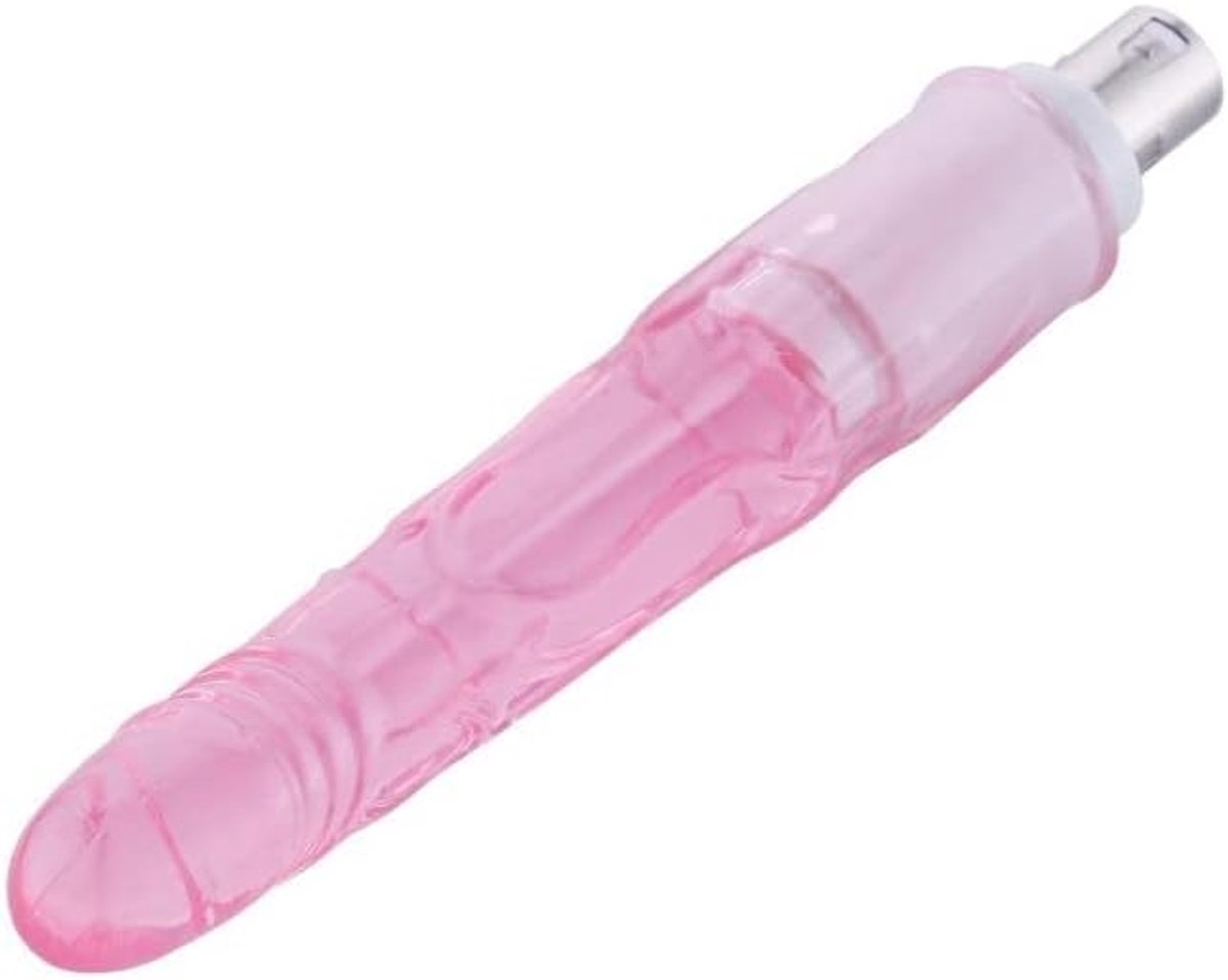 Dildo 17 cm - TPU/TPE - 3XLR aansluiting - Geschikt voor Auxfun Sex Machine - SnelShoppen