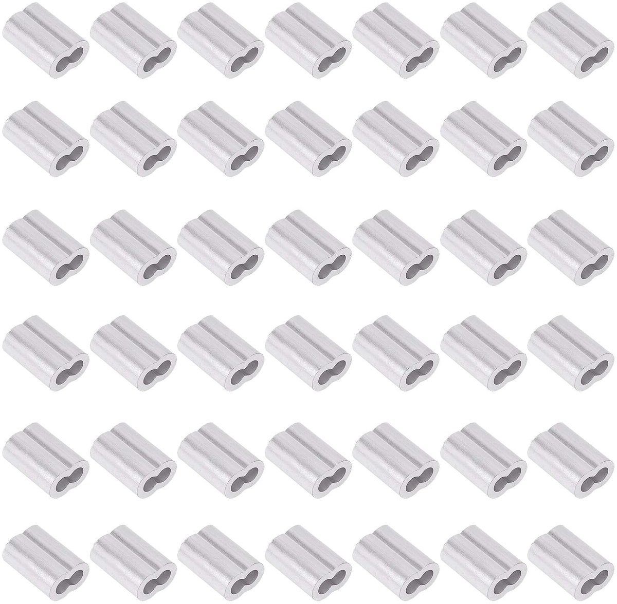 200Pcs 3/64" - 2mm Aluminium Krimpende Loop Mouw voor Draadkabel en Kabel of Iets anders vereisen Sterke Kabel