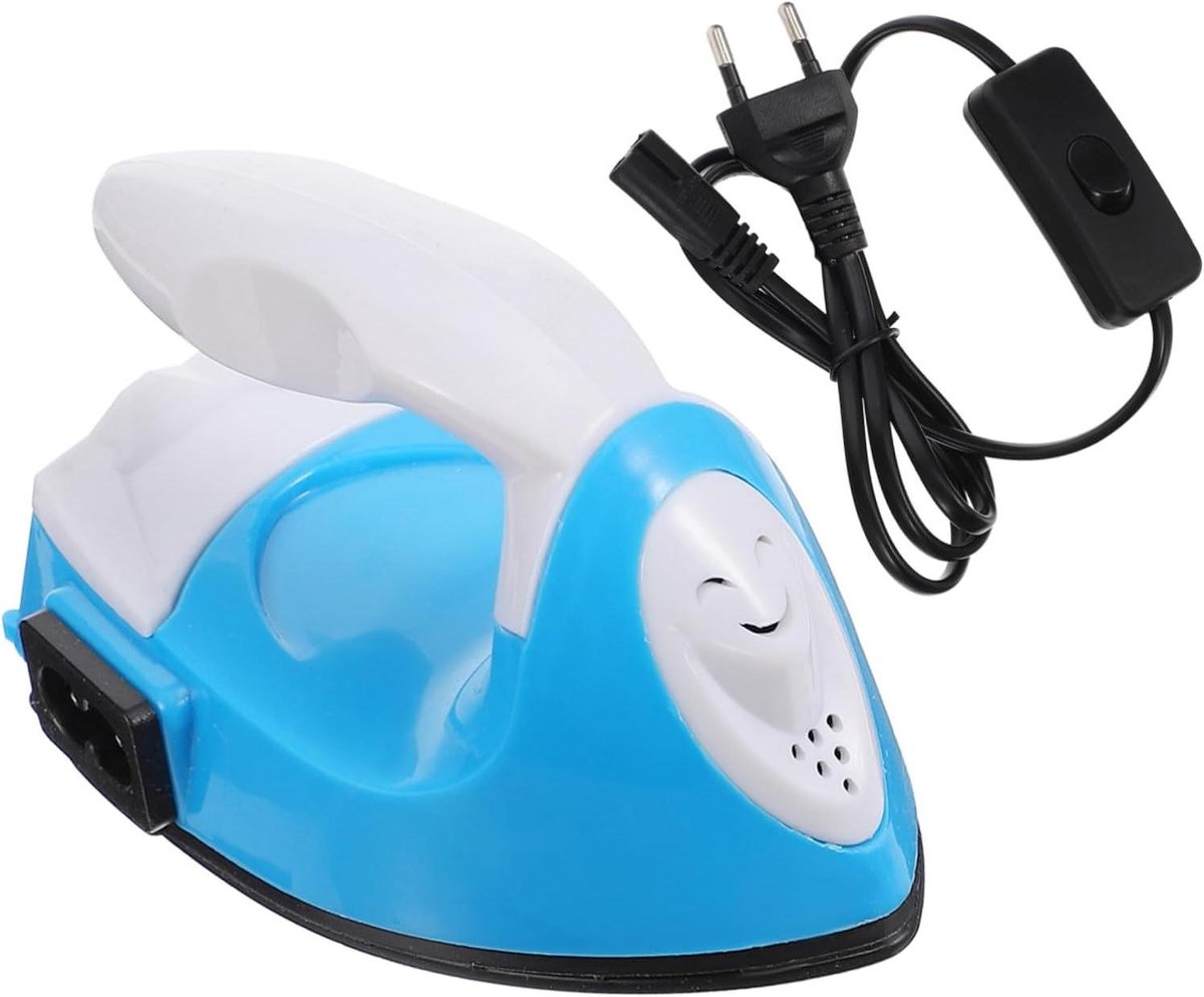 Mini Hittepers - Strijkijzer Machine - Textiel Bedrukken - Snelle Opwarming - 10x6.5 cm - Blauw