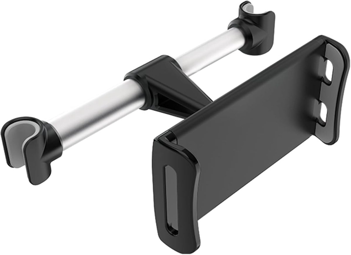 Auto hoofdsteun autohouder universele tablethouder voor iPad/iPhone/Samsung Galaxy Tabs/Kindle Fire HD/Nintendo Switch, voor 4,4-11 inch apparaten, zilver en zwart