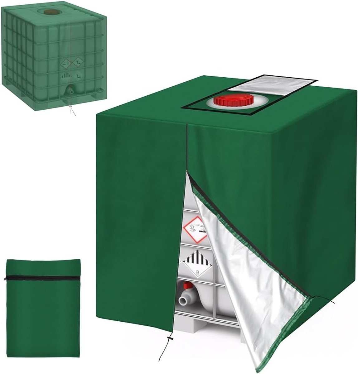 Deksel voor watertank buiten - 210D Oxford-weefsel - waterdicht - uitstekende UV-bescherming - SnelShoppen