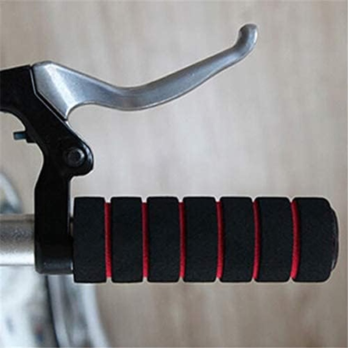 Fietshandvatten 1 paar - Rood & Zwart - Ergonomisch ontwerp - Comfortabel grip voor lange ritten - SnelShoppen