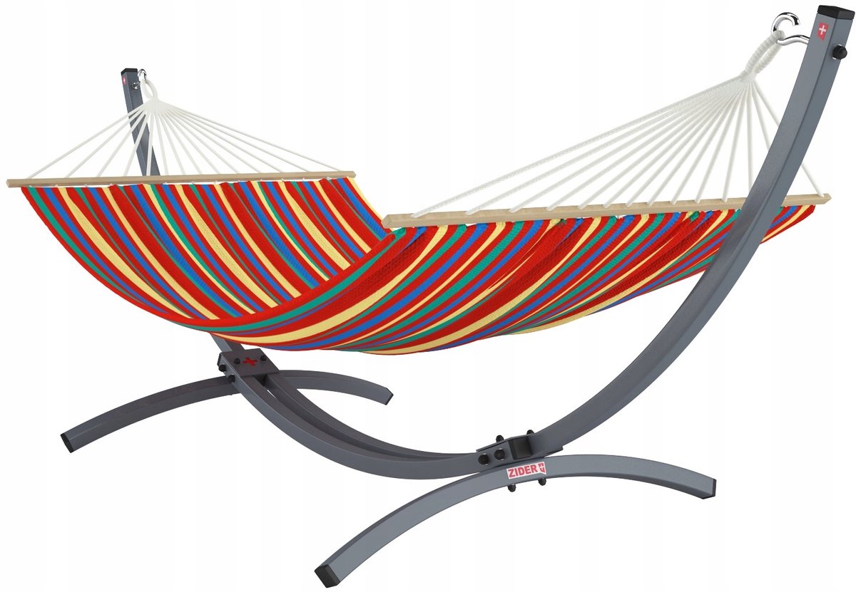 Merkloos Stevig Gegalvaniseerd Stalen Frame met XXL Hangmat (300kg)