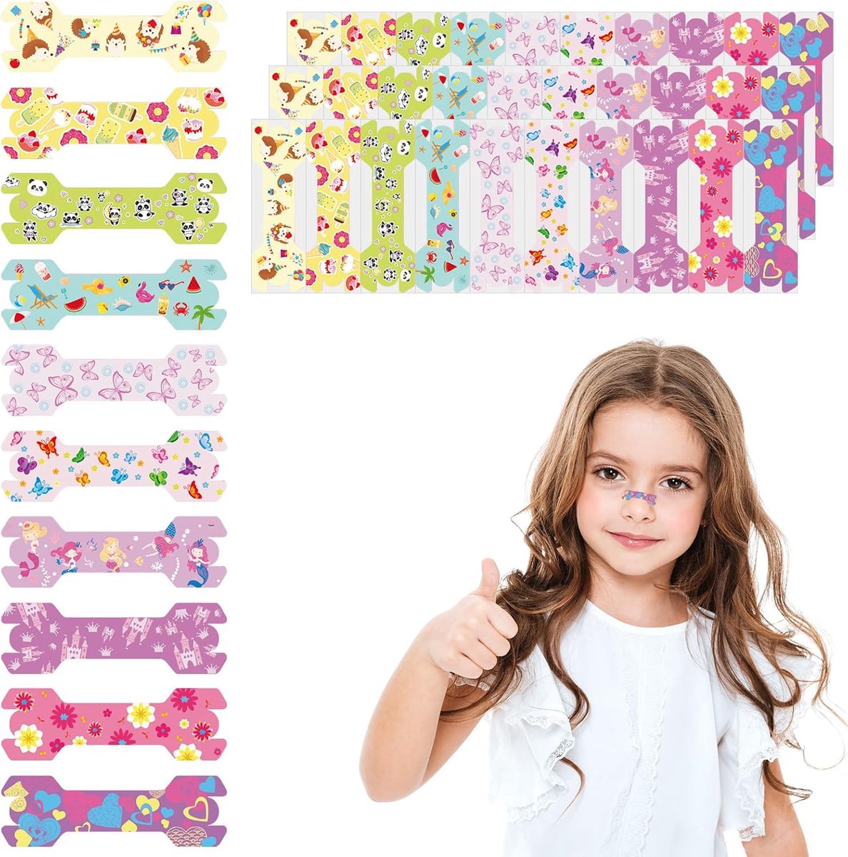 Set van 30 neusstrips voor kinderen – anti-snurk neuspleisters – snurkstopper – neusstrips voor ademhaling – neusstrips tegen snurken – beter ademen