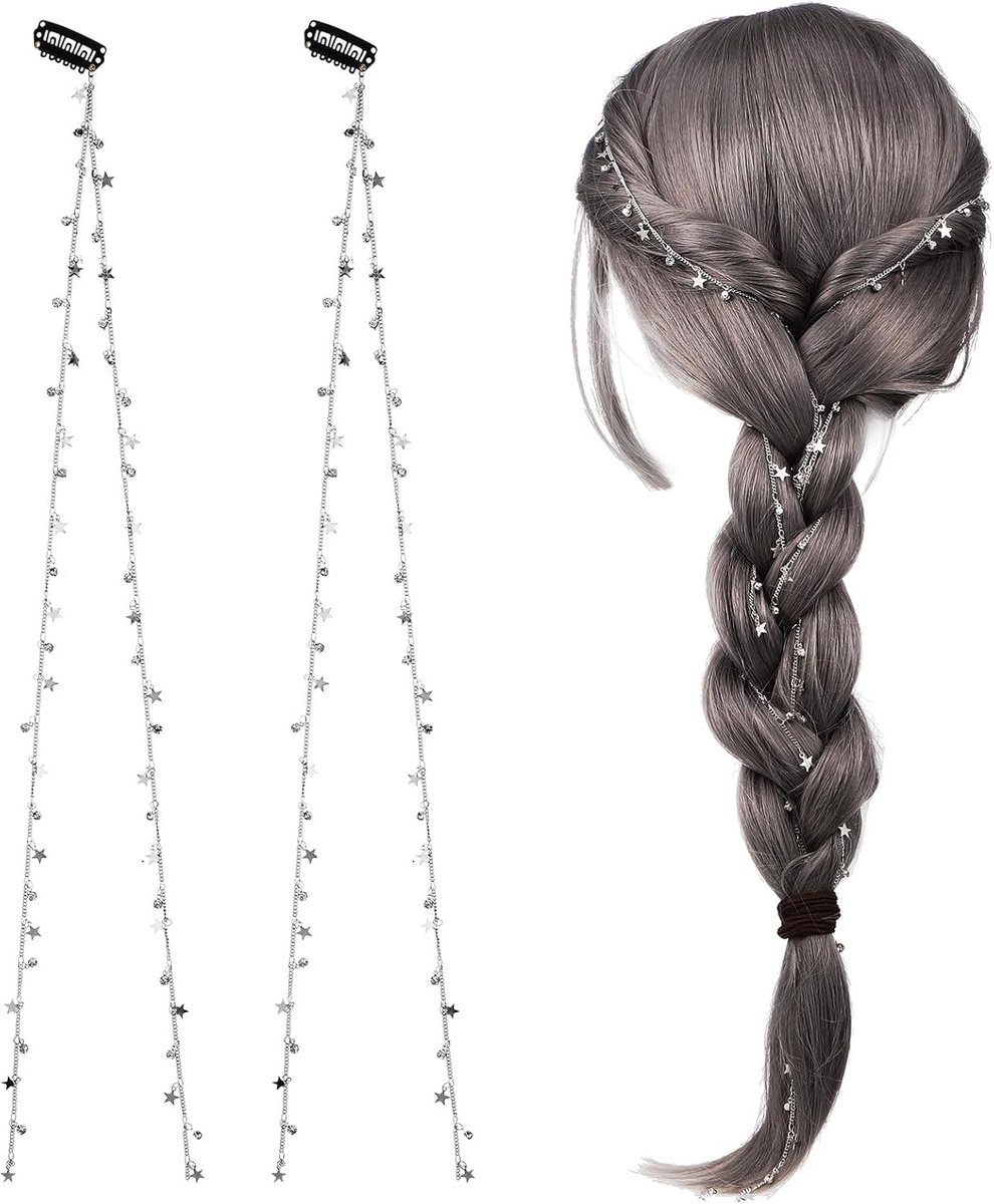 Haaraccessoires met rhinestones - 2 stuks - haarclips met kristallen sterren - voor een sprankelende uitstraling - ShopVlot