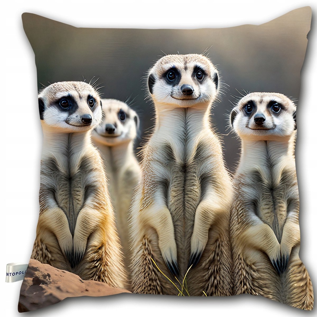 Sierkussens 40x40cm met meerkat print