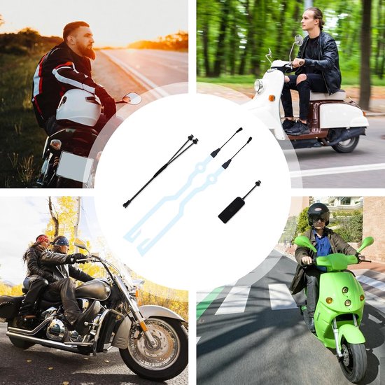 Motorhelm Lichtstrip - Helmverlichting Decoratie - Nachtelijk Rijden - Sterk Zelfklevend Waterdicht - 20 cm - Ijsblauw — afbeelding 3