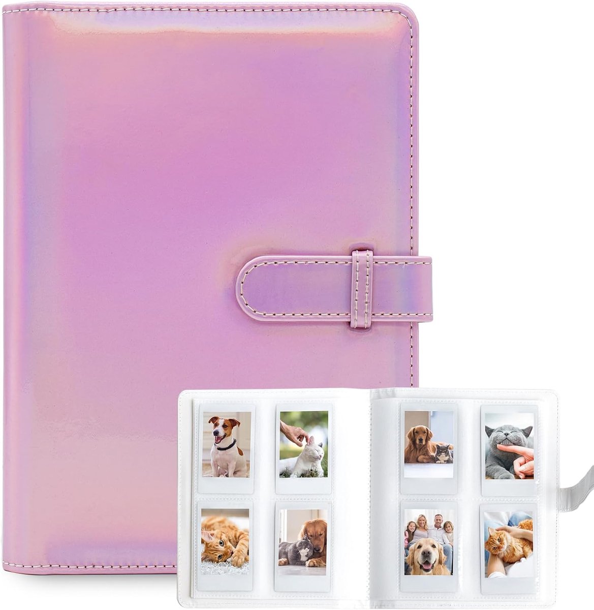 Fotoalbum 256 Pockets - Magic Pink - Geschikt voor Fujifilm Instax Mini - Bewaar je mooiste herinneringen - SnelShoppen