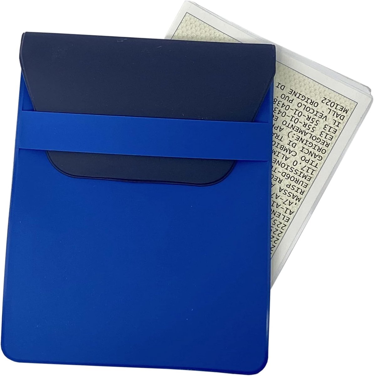 Documententas motor blauw - flapsluiting - compact formaat - ideaal voor onderweg - SnelShoppen