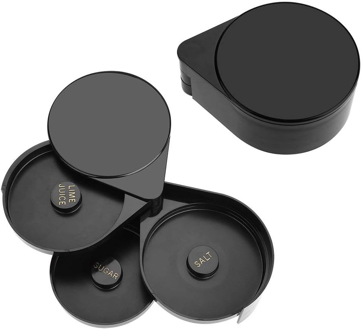 Glazen Rimmer 3 Laags - Acryl Bar Tool - Gemakkelijk Zout, Suiker en Limoen - Perfect voor Cocktails - SnelShoppen