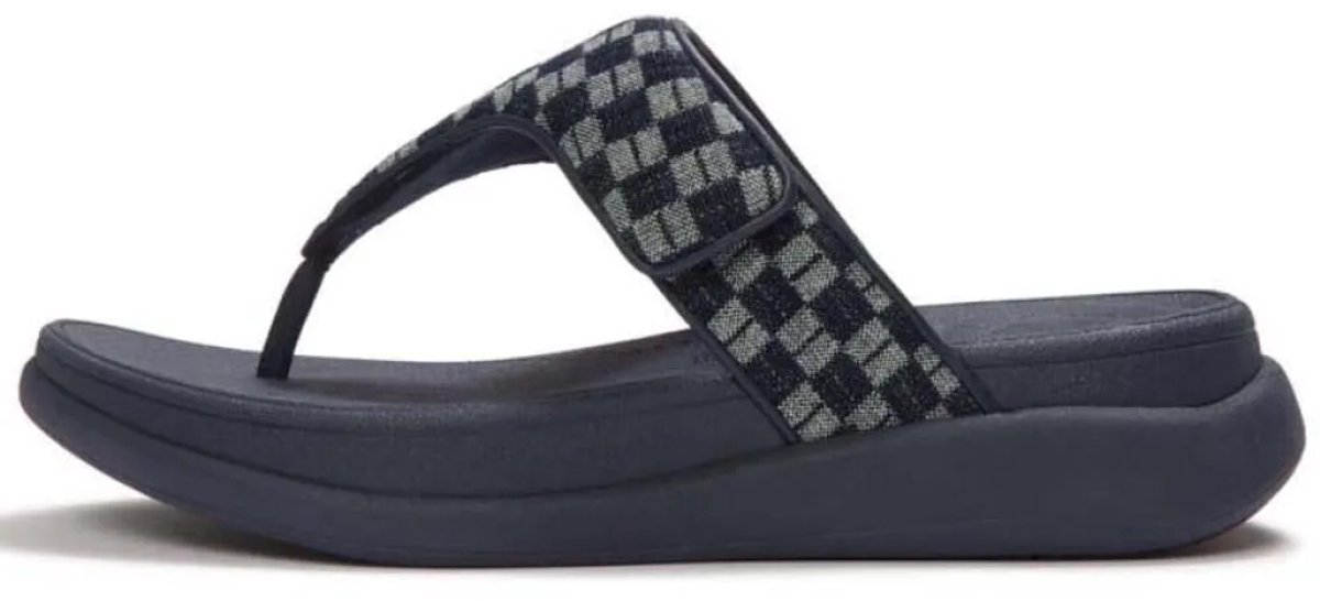 Fitflop F Mode Go Adjustable Toe Post Sandalen Zwart EU 39 Vrouw
