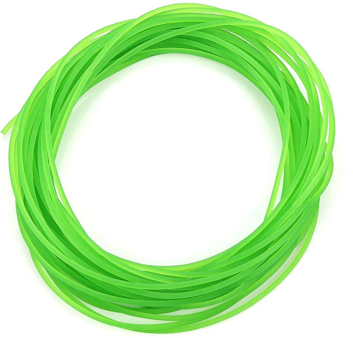 Polyurethaan ronde riem 2mm - 10m groen - glanzend - slijtvast en impactbestendig - SnelShoppen