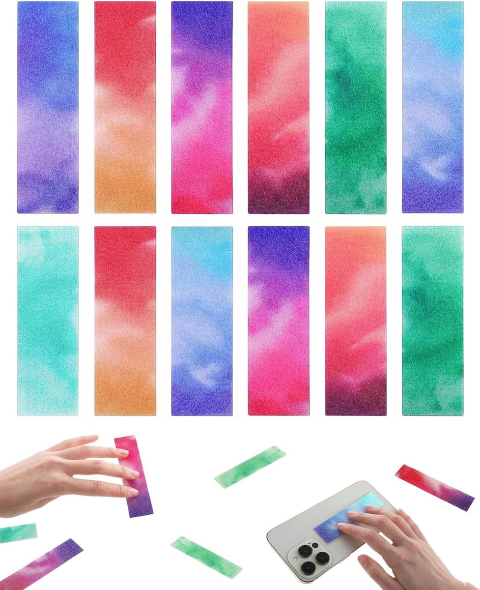 Fidgetstickers 12 stuks - sensorisch en tactiel - stressvermindering en focus - ideaal voor volwassenen en tieners - SnelShoppen