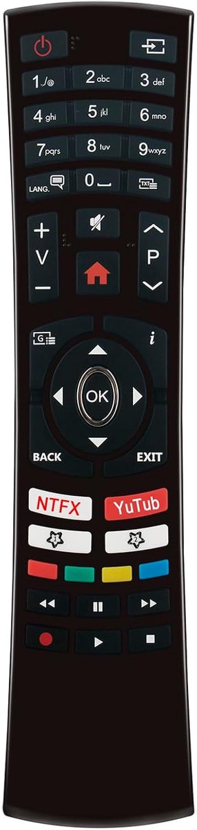 ALLIMITY Remote control replacement suitable for SABA AYA ONWA Vanguard V55289UHD 49FHD19T2STV A55UHD4805 S3217V-WIFI - ShopVlot