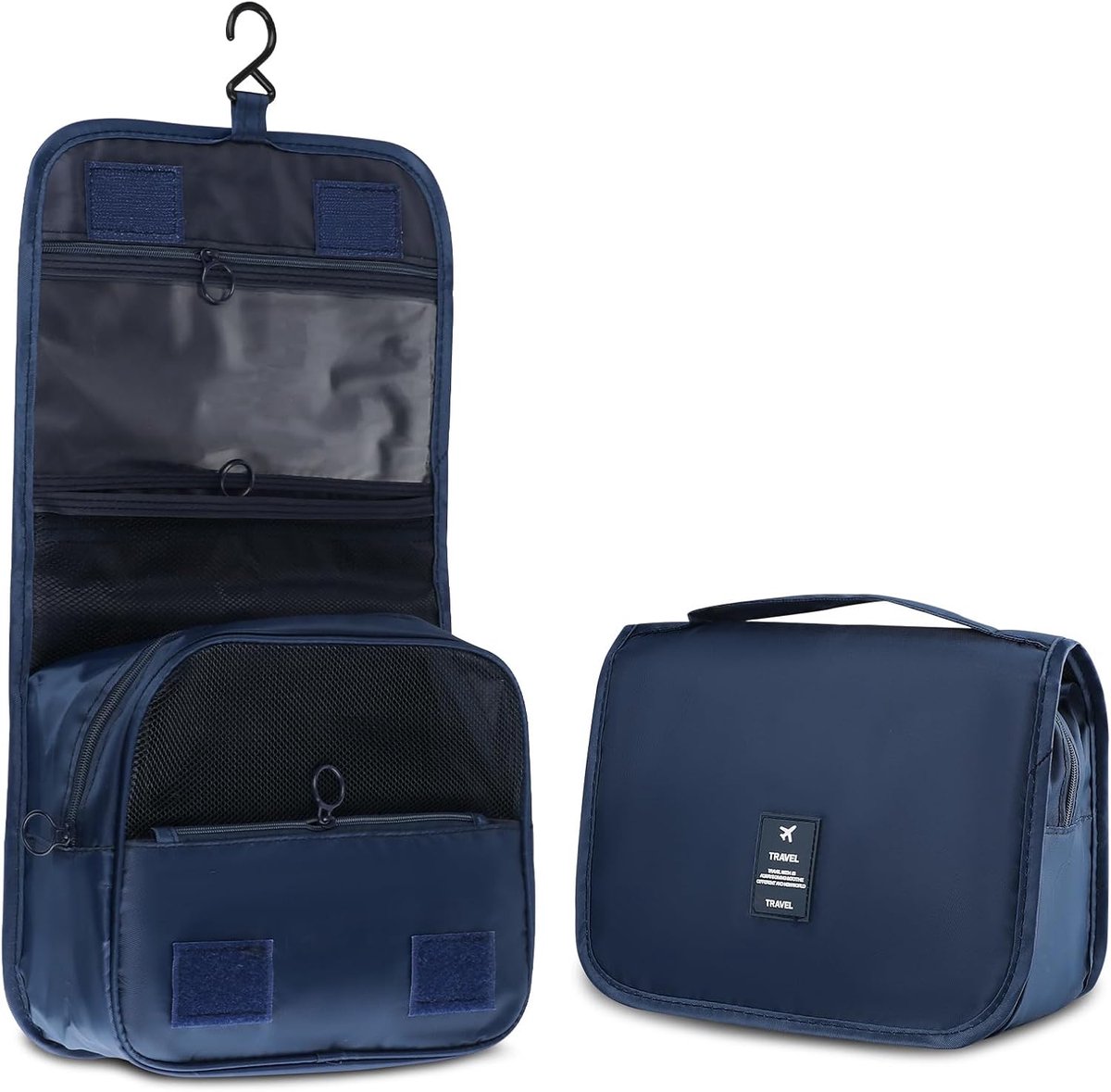 Toilettas Waterproof - Multifunctioneel en Vouwbaar - Met Haak voor Gemakkelijk Gebruik - Ideaal voor Camping - ShopVlot