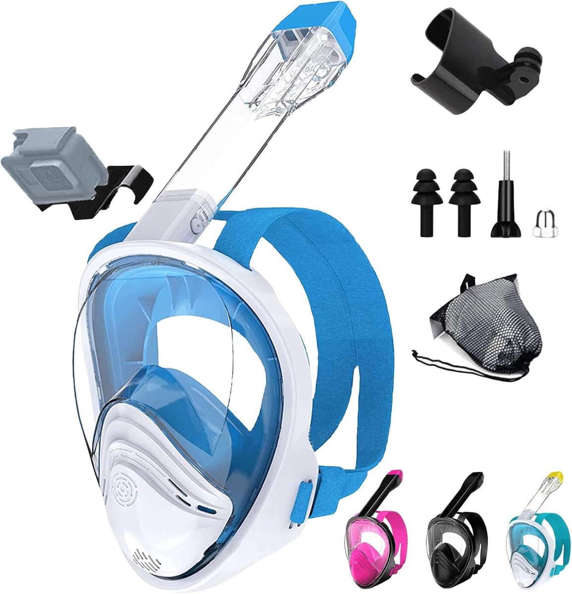 Duikset PVC Masker - Anti-condens - Tempered Glass - Brede kijkervaring - ShopVlot
