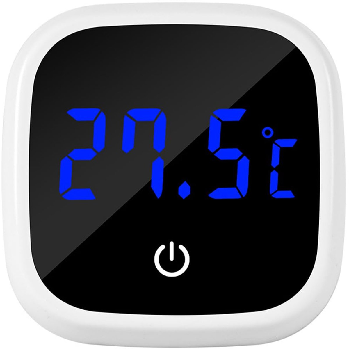 SnelShoppen - LED Touchscreen Aquarium Thermometer - Digitale Thermometer met Zelfklevende Bevestiging voor Zoetwater en Zeewater - Perfect voor Aquar