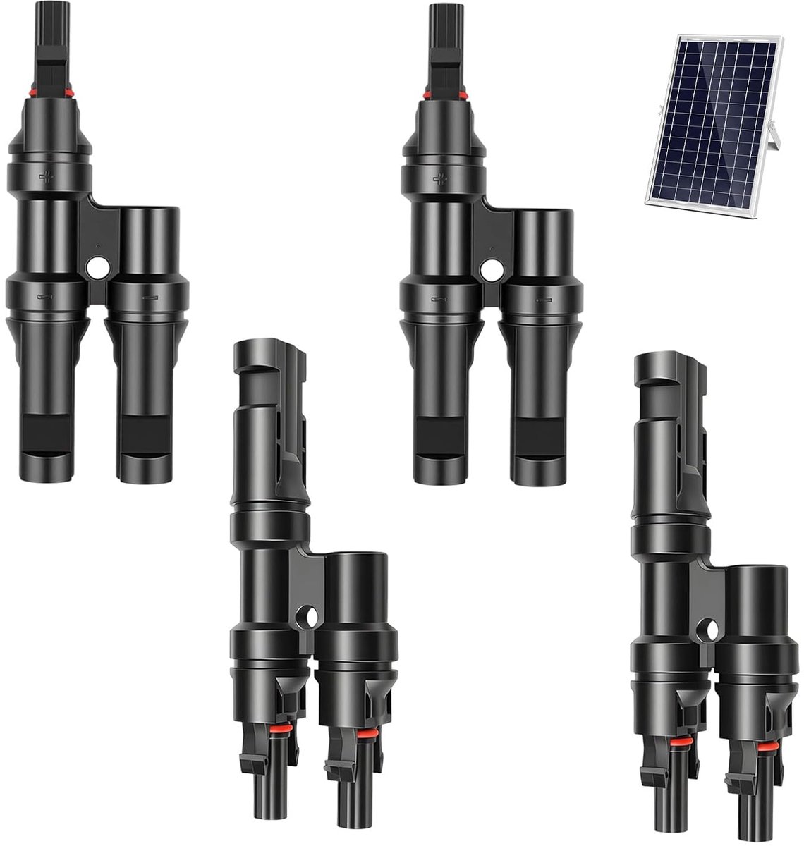 Solar Y-plug 50A - Robuust PV parallel schakeldistributeur - IP67 waterdicht - Veiligheid voor balkon energiecentrale - ShopVlot