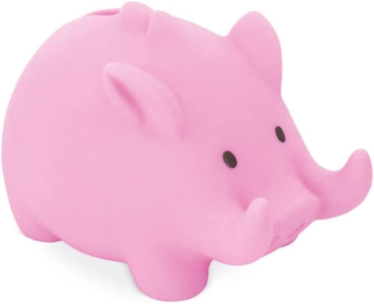 spaarpot varken - zacht PVC - levendige kleuren - originele kindermoneybox - ShopVlot