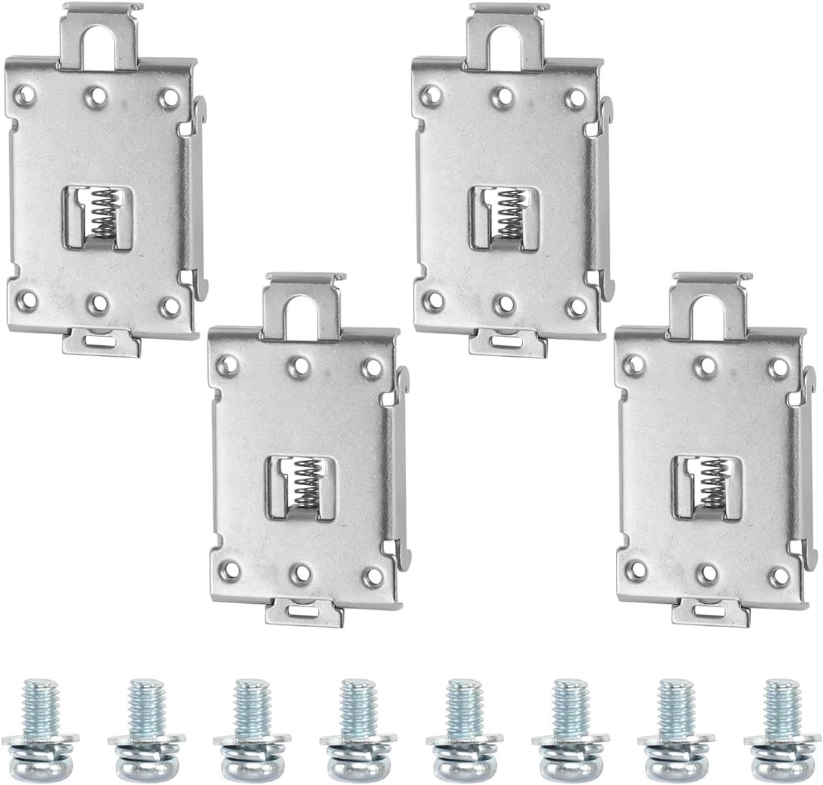 Vaste klemklemmen 35 mm DIN-rail - Metalen houderklem - Corrosiebestendig - Duurzaam en betrouwbaar - ShopVlot