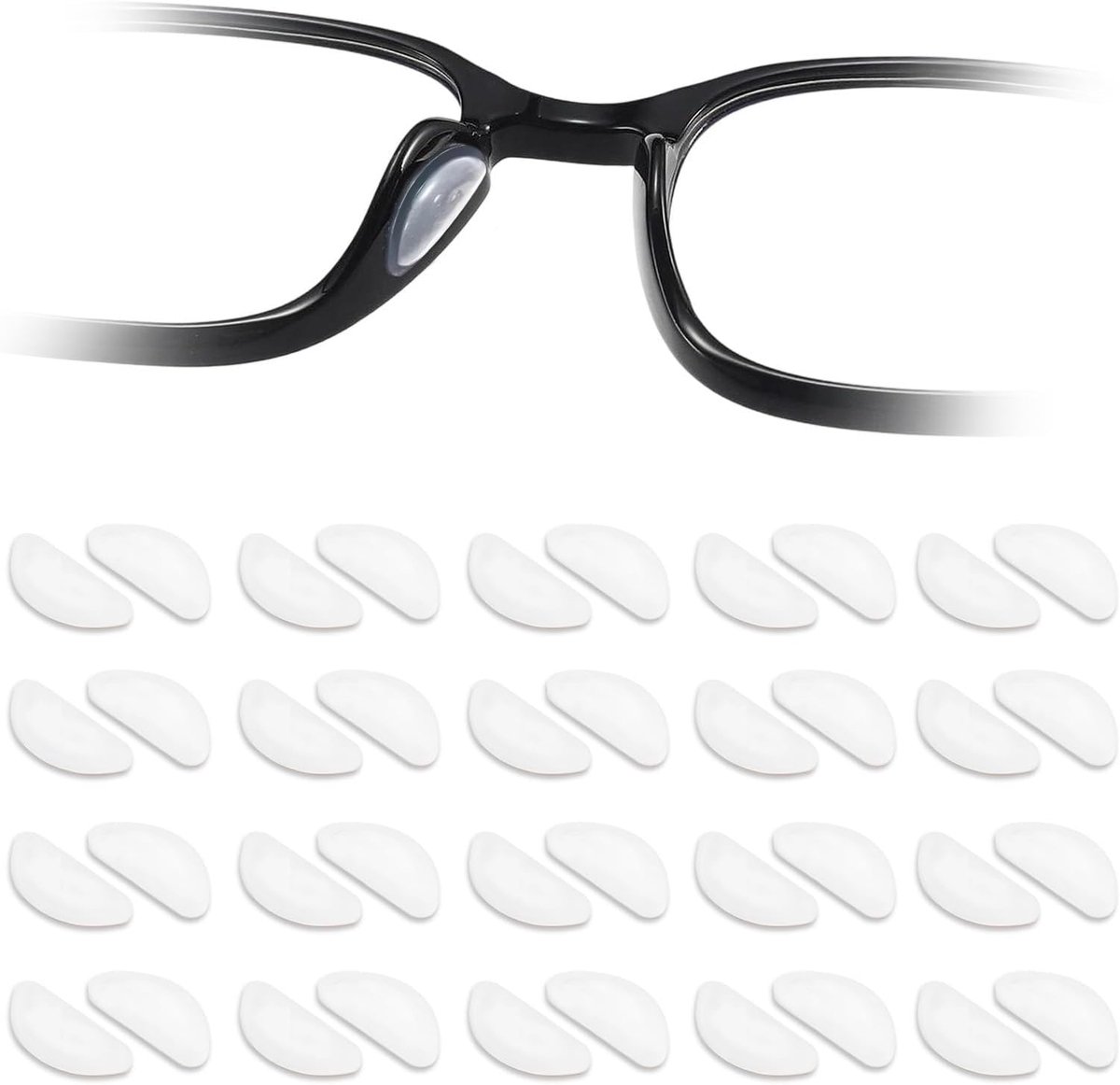 Neuspads voor bril en zonnebril - antislip siliconen - zelfklevend - voor comfortabele grip - ShopVlot