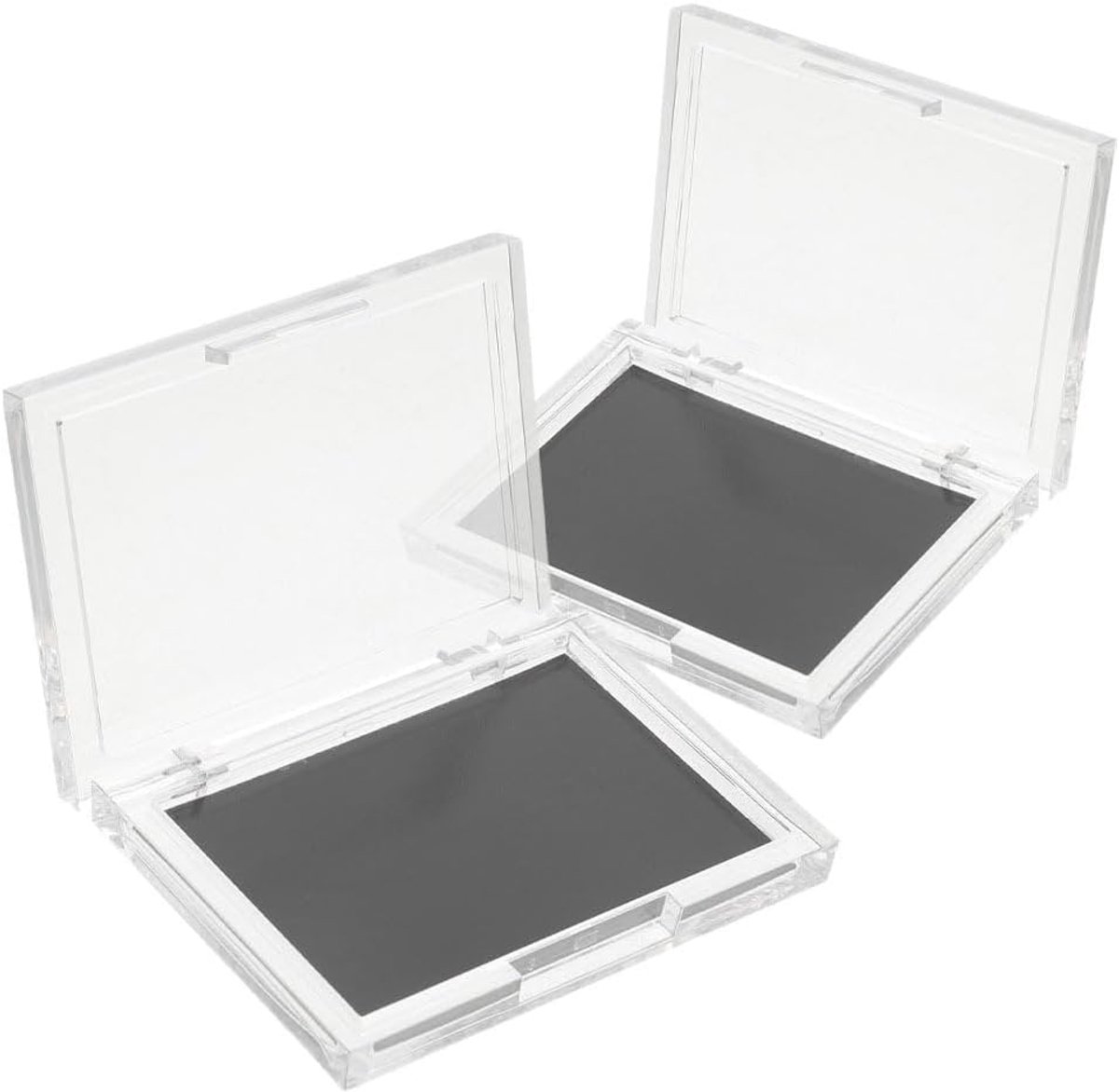 Makeup palette leeg 8 x 6 x 1,5 cm - transparante deksel - compact organizer - perfect voor thuis en op reis - ShopVlot