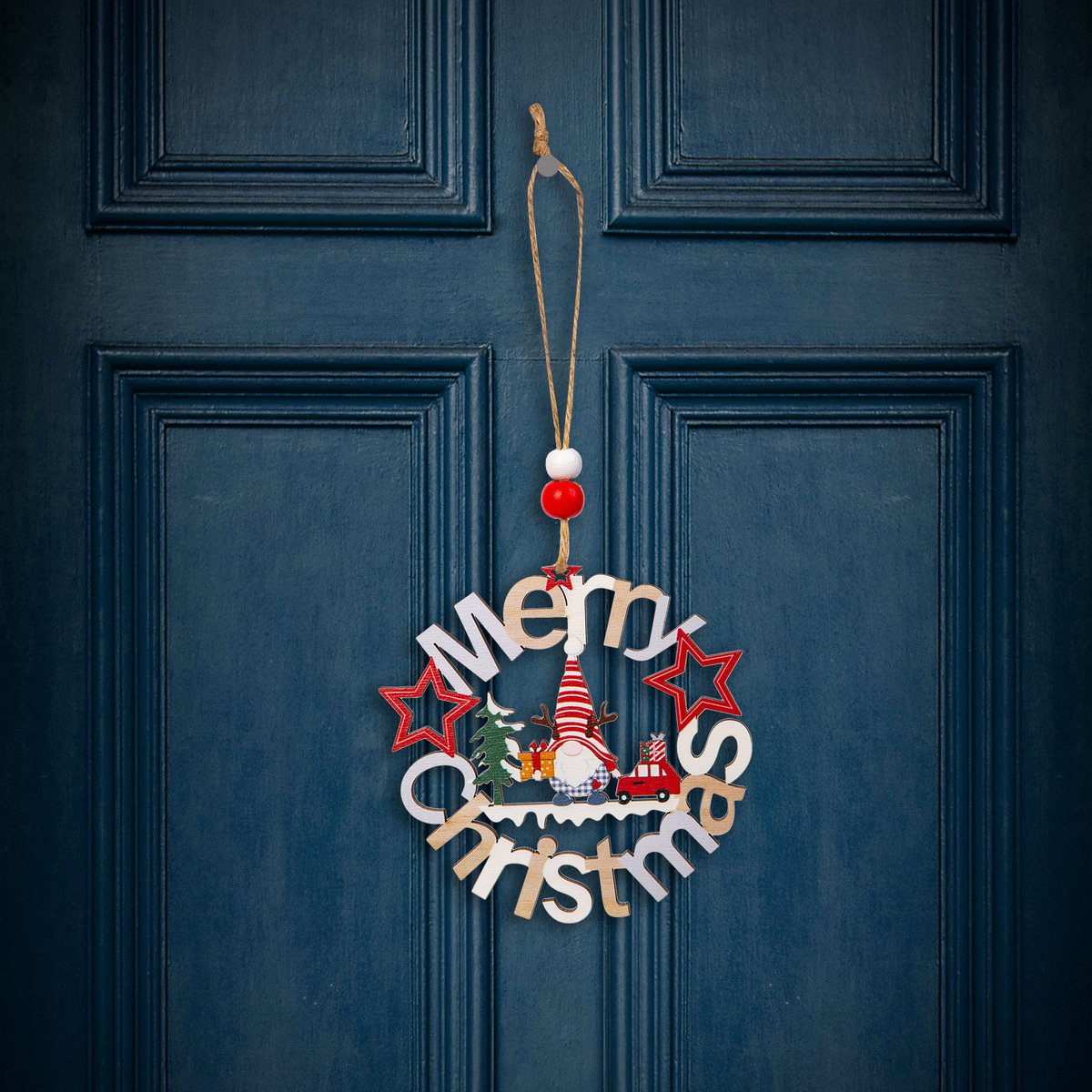 Kerstdecoratie - Houten, elf - 11 cm 1 Stuks [58548B]