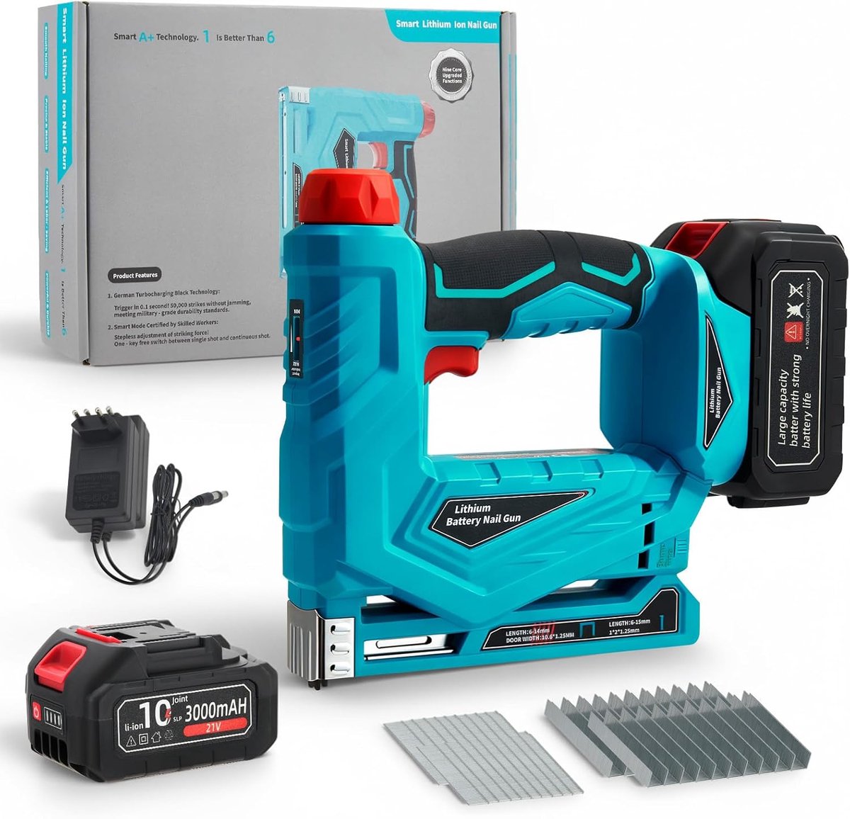 Accutacker Nagelpistool 2 in 1 - Elektrische Nietmachine - Instelbare Diepte - Ideaal voor Houtbewerking - ShopVlot