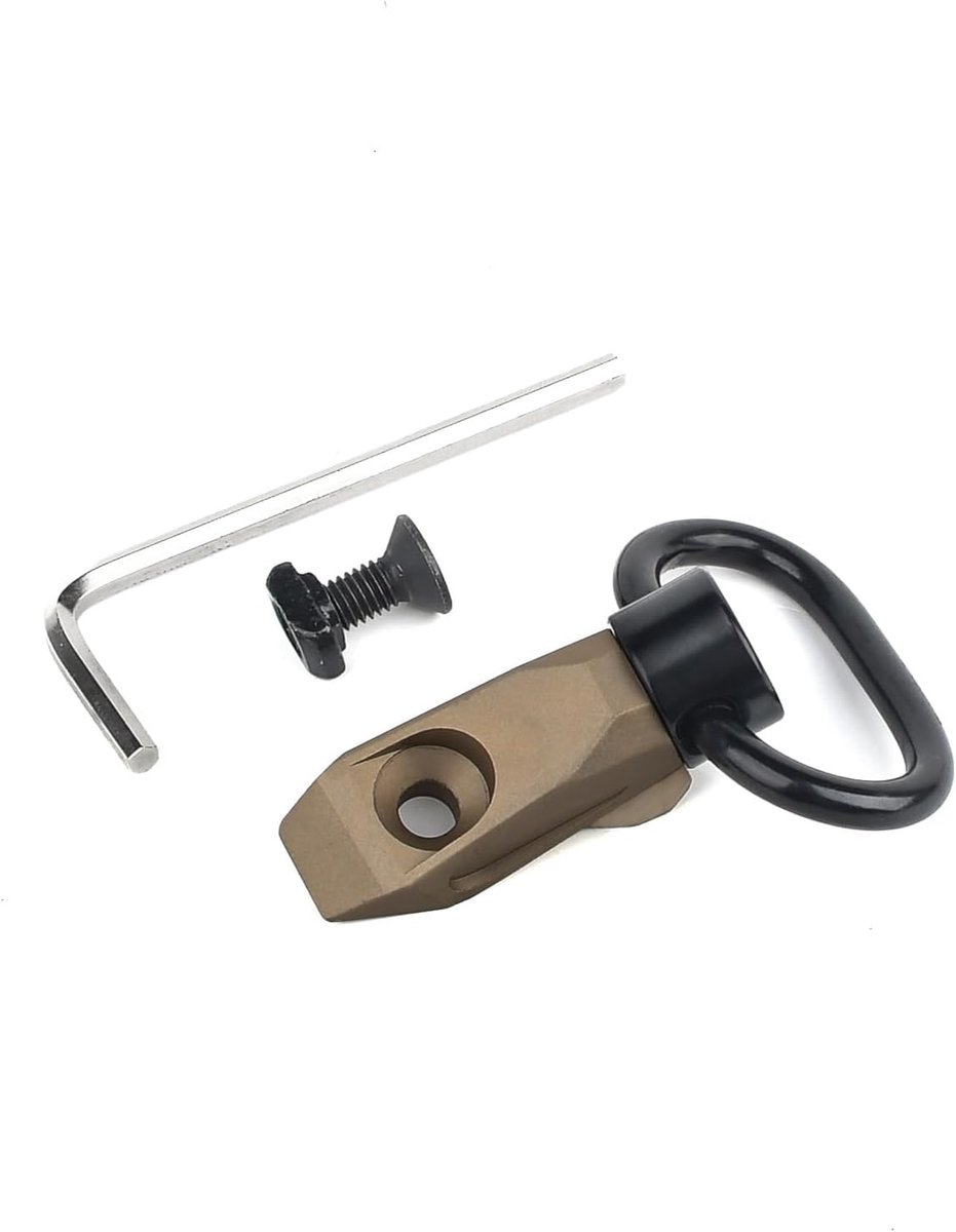 QD sling mount - 30° hoek - bruin - snel te verwijderen zonder gereedschap - ShopVlot