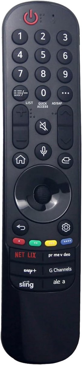 Afstandsbediening MR23GA AKB76043102 - Vervanging voor LG LCD TV - Geschikt voor diverse modellen - ShopVlot